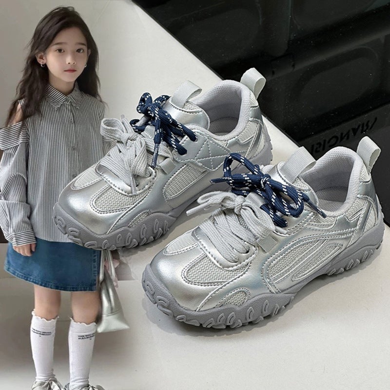 2025 Children'S Shoes Breathable Mesh Girls' Shoes German Training Shoes Running Shoes Boys Dirt Resistant Casual Shoes Student Edition - Image 2