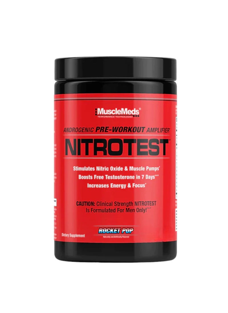 Nitrotest, Androgenic Pre-Workout Amplifier, Rocket Pop Flavour, 30 Servings - pzsku/ZB99F4CFD053094818047Z/45/_/1702903398/eedf02f9-42b1-4674-8b91-0d23bde41005