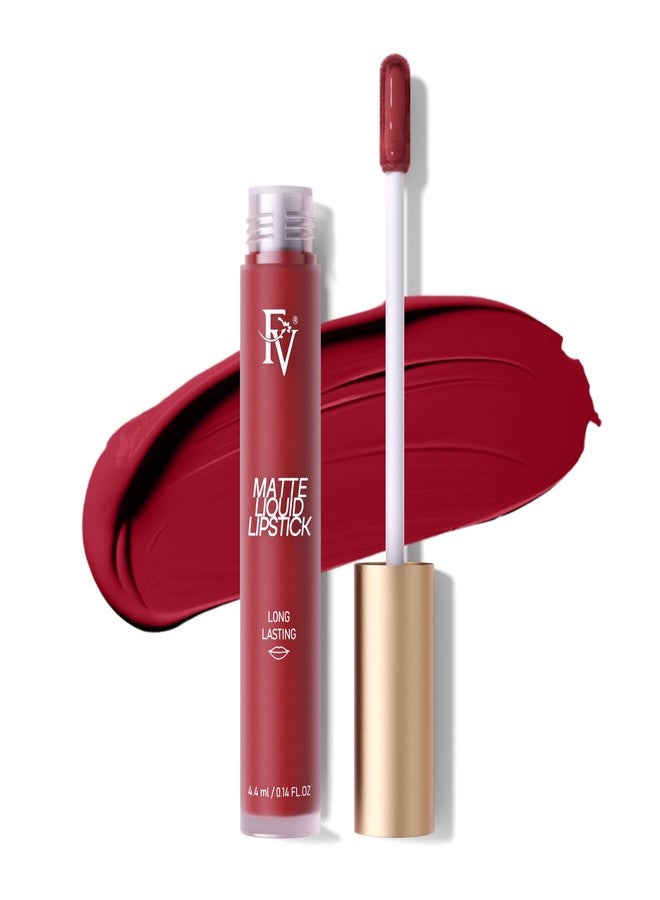 إف في أحمر شفاه سائل مطفي من إف في، يدوم طويلاً، غني بالأصباغ، لا يترك أثراً ومقاوم للماء، أحمر شفاه مقاوم للتلطخ للنساء، نباتي ولم يُختبر على الحيوانات، مناسب للحفلات - مطفي - Image 1