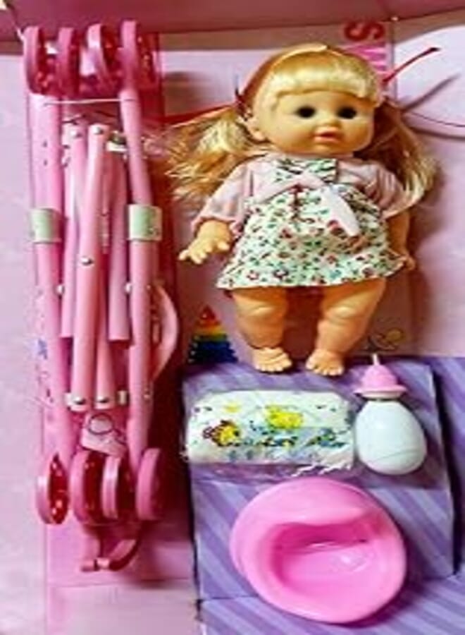 Baby Doll With Baby Cart, Potty And Diaper