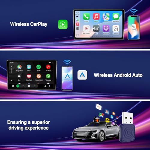 CarlinKit MiNi Ultra Wireless CarPlay & Android Auto Adapter - Plug & Play USB-A/USB-C Upgrade for Wired Cars | Retains OEM Mic, Sound Quality & Controls | OTA Updates - Image 4