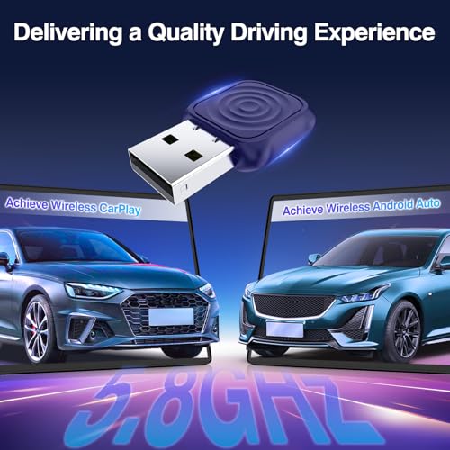 CarlinKit MiNi Ultra Wireless CarPlay & Android Auto Adapter - Plug & Play USB-A/USB-C Upgrade for Wired Cars | Retains OEM Mic, Sound Quality & Controls | OTA Updates - Image 3