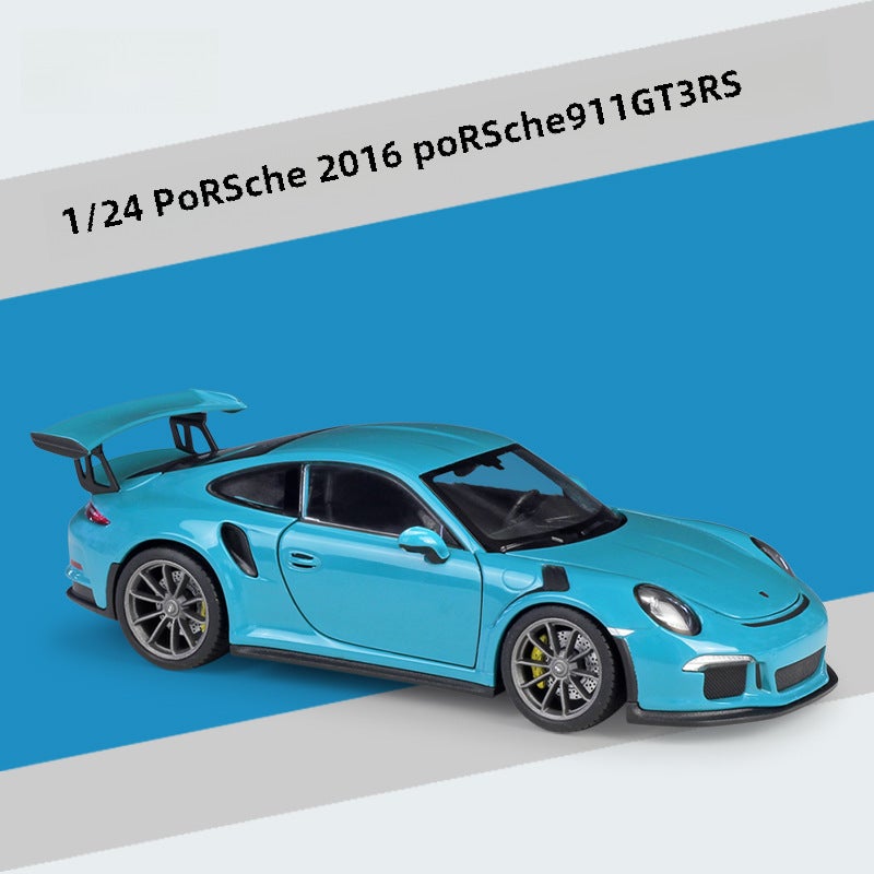 1:24 Scale WELLY Porsche GT3 RS Model Car Toy2016 Porsche 911 GT3 RS blue 2016 Porsche 911 GT3 RS blue 