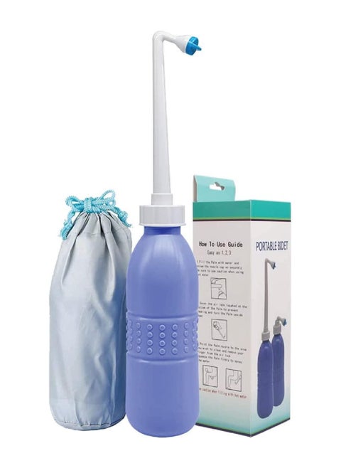 650 ml Large Portable shattaf Bidet Bottle Handheld Travel Toilet shataf Hand Spray Seat WaterBlue, Type : BidetMaterial : Plastic