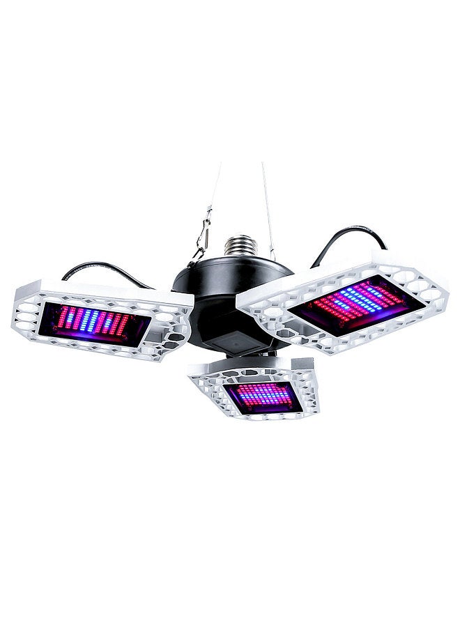 Generic Plant Lights Triple Leaf Folding Red and Blue Spectrum Waterproof Plant Grow Lights Greenhouse Nursery Plant Lights  - Image 1