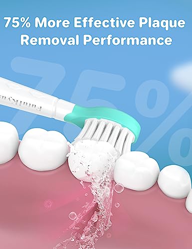 Futulkyus Kids Replacement Heads for Philips Sonicare: 3+ Years Old Children Soft Electric Toothbrush Compact Child Brush Head for Boys Girls, Pink & Blue 8 Pack - Image 5