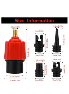 Oasisgalore Boat Air Valve Adapter Kit - 4 Accessories for SUP, Kayak, Inflatable Boat and Bed  - Image 2
