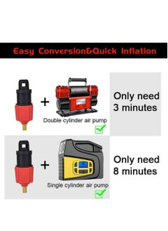 Oasisgalore Boat Air Valve Adapter Kit - 4 Accessories for SUP, Kayak, Inflatable Boat and Bed  - Image 3