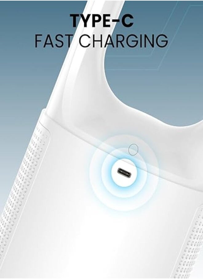 Moxedo - Moxedo Desktop Bladeless Fan Mini Cooling Fan with 6-Speed Options, USB Rechargeable Battery, LED Digital Display, Personal Portable Cordless Fan for Desk Home, Office, Bedroom - Image 1