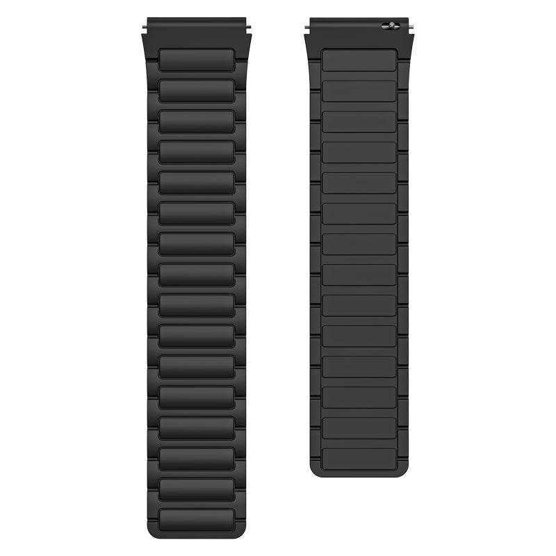 erorex For Amazfit Watch Gtr 2 22Mm I-Shaped Magnetic Silicone Watch Band(Black) - Image 2