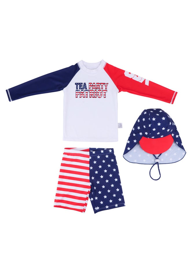Children's Swimwear Boys' Swimwear Trunks Children's Medium And Large Children's Split Swimwear Baby Boy's Cute Fashion Swimming Suit