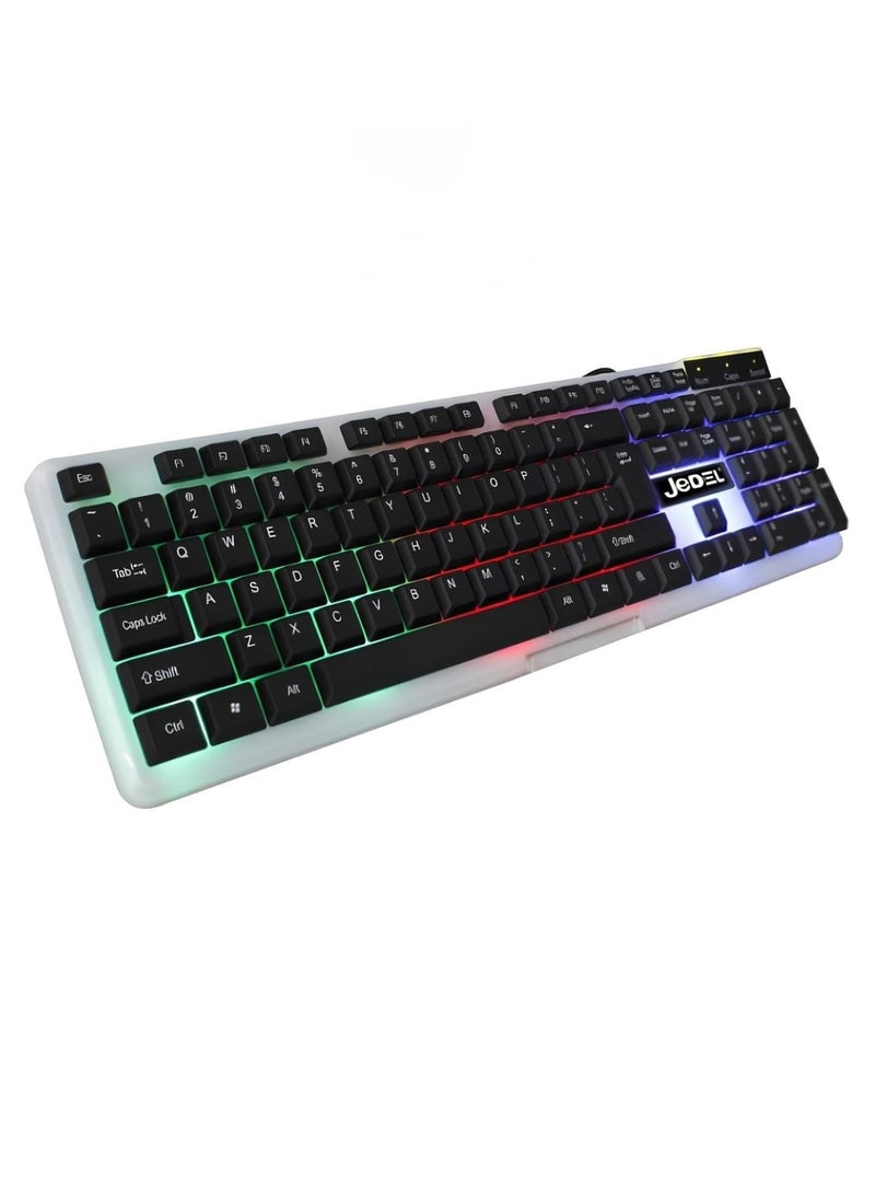 JeDEL K500 Wired with RGB Light Gaming Keyboard