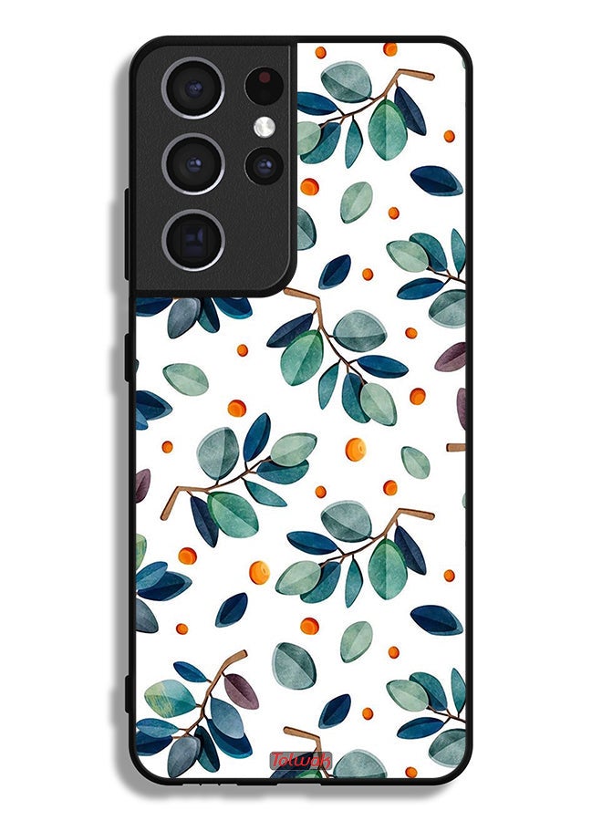 Tolwak Samsung Galaxy S21 Ultra 5G Protective Case Cover Leaves - Image 3