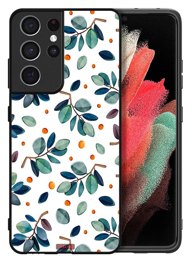 Tolwak Samsung Galaxy S21 Ultra 5G Protective Case Cover Leaves - Image 2
