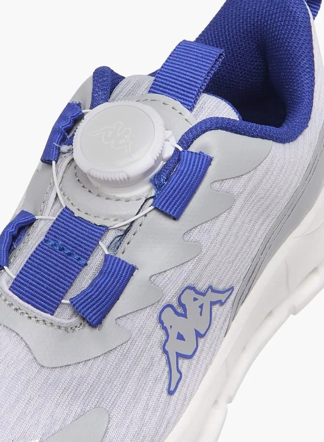 Kappa Boys' Logo Print Sports Shoes With Rotating Buckle Closure