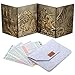 DNDND DND Dungeons Master Screen DNDND Faux Leather 3D Embossed FourPanel with Pockets for DND Dungeons and Dragon Tabletop Game Brass - Image 2