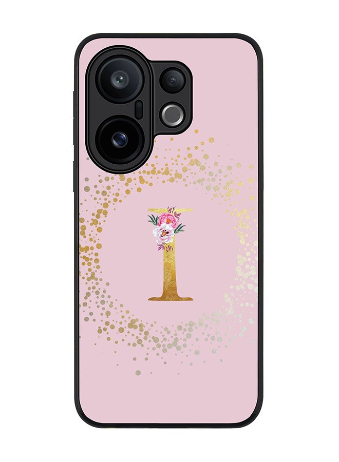 Stylizedd For vivo X200 FE / S30 Pro mini Case,Slim fit Camera Protection, Shockproof Thin Phone cover  - Custom Monogram Floral - I  (Pink )