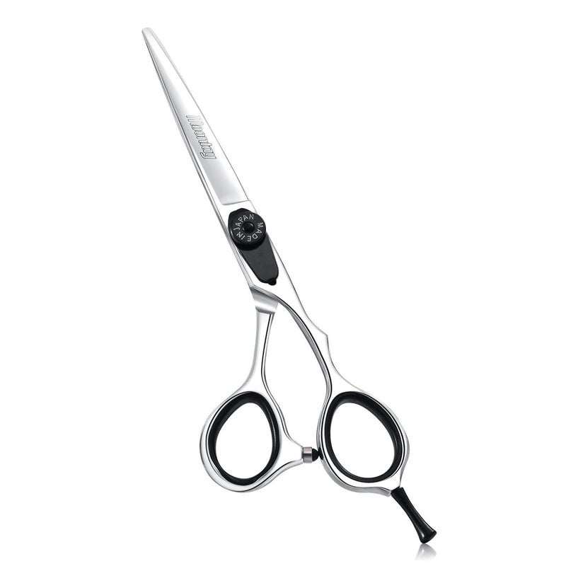 Moontay 60 Hair Cutting Shears Professional Barber Styling Hairdressing Scissors JP440C Stainless Steel Salon Scissors Silver