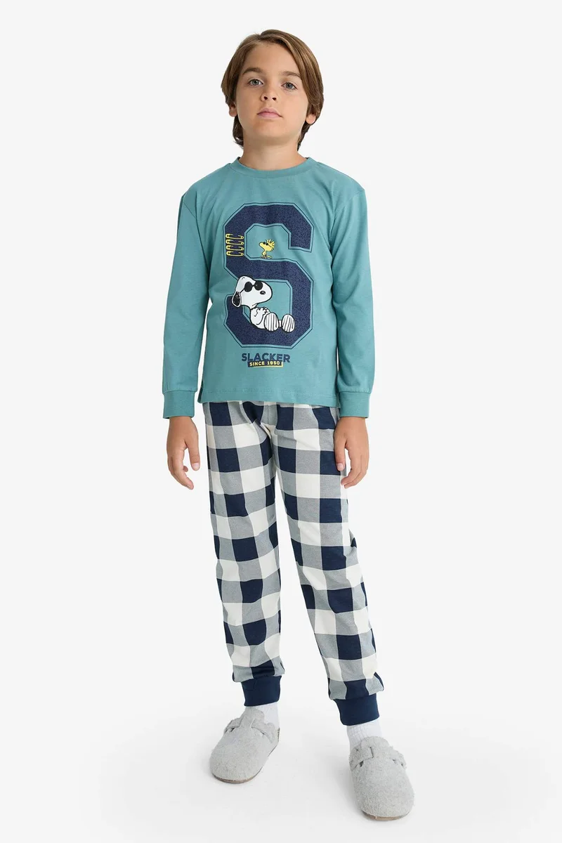ديفاكتو Boy Snoopy Top Bottoms 2 Piece Pyjamas Set