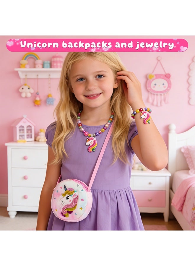 بيوينتي هدايا يونيكورن للبنات عمر 6-8 ، مجموعة ألعاب يونيكورن للأطفال مع حزام رأس يومية فاخرة قناع عيون عيد الميلاد هدايا عيد ميلاد للبنات الصغار عمر 4 5 6 7 8 9 10 - Image 4