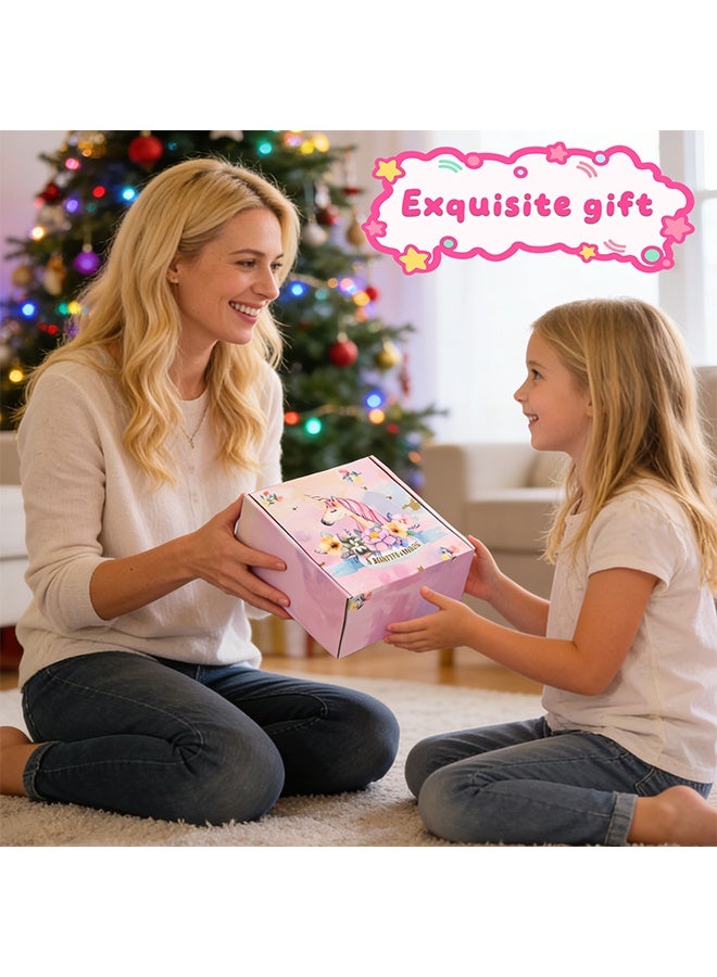 بيوينتي هدايا يونيكورن للبنات عمر 6-8 ، مجموعة ألعاب يونيكورن للأطفال مع حزام رأس يومية فاخرة قناع عيون عيد الميلاد هدايا عيد ميلاد للبنات الصغار عمر 4 5 6 7 8 9 10 - Image 5