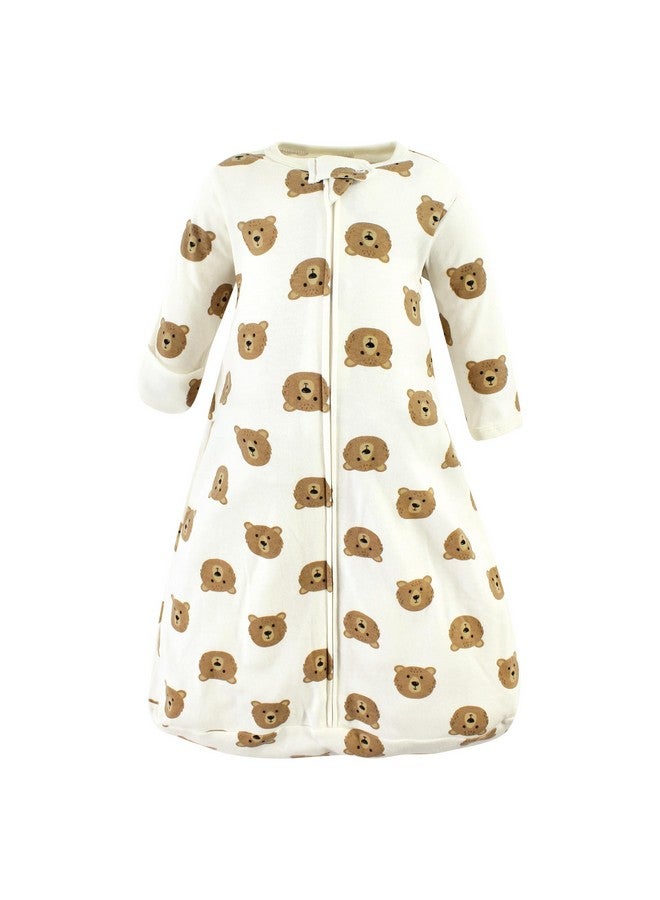 Hudson Baby Unisex Baby Cotton Wearable Sleeping Bag, Sack, Blanket, Brown Bear Long Sleeve, 18-24 Months - Image 3