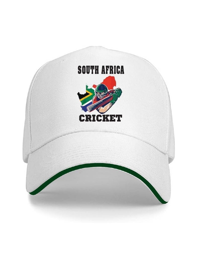 South Africa Unisex Sports Jersey T-Shirt Set - T-Shirt,Drawstring Bag,Cap - T-Shirt,Scarf,Cap - South Africa Sports Fan Jersey T-Shirt - Gift Set for Events, Matches  - Image 4