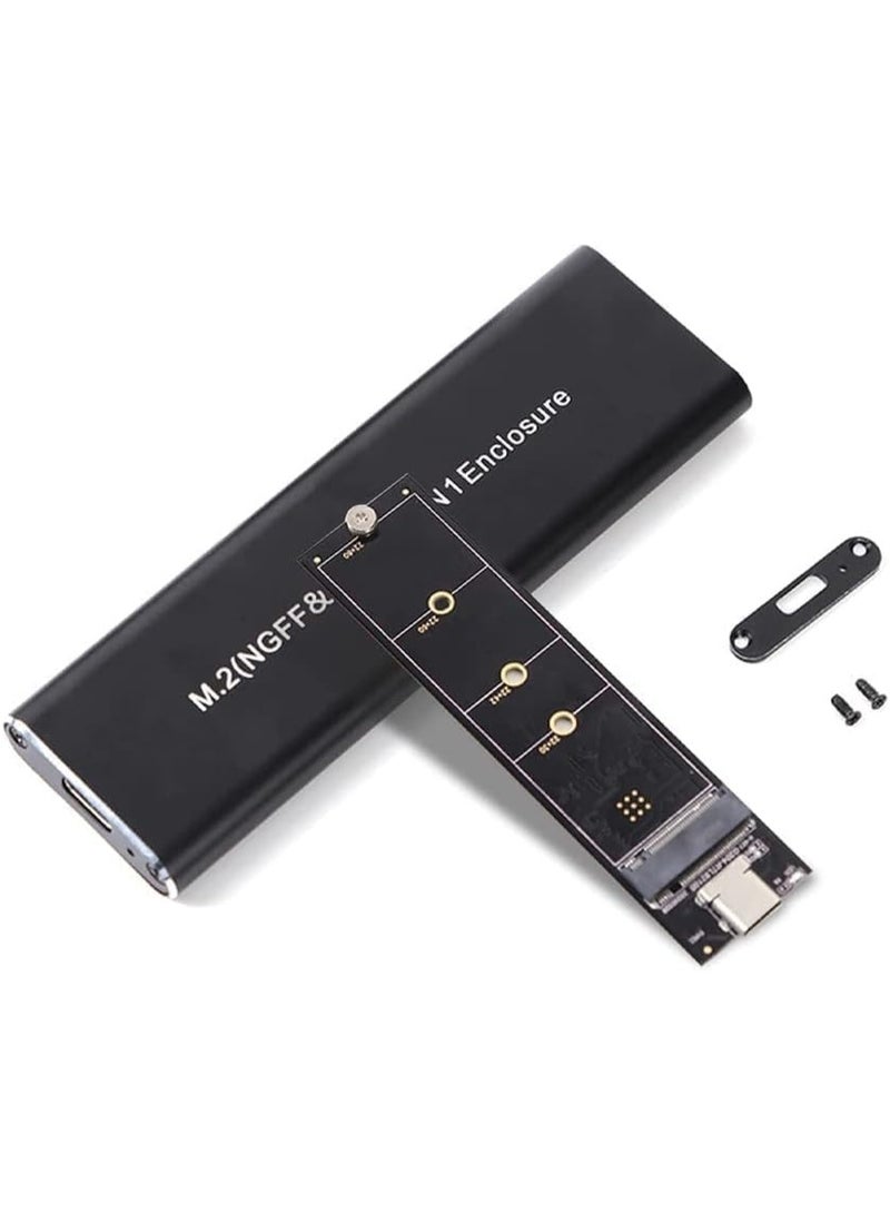 M2 NVMe to USB-C Enclosure – External SSD Adapter with USB 3.1 Gen 2, 10Gbps for M-Key PCIe SSDs - Image 2