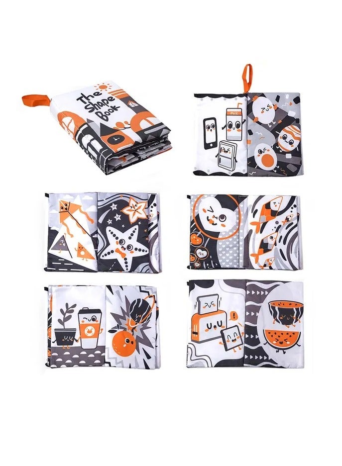 توما كيدز كتاب قماشي للأطفال بأشكال من توماما - باللونين الأبيض والأسود - Image 2