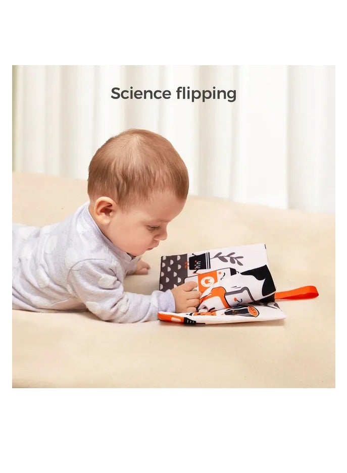 توما كيدز كتاب قماشي للأطفال بأشكال من توماما - باللونين الأبيض والأسود - Image 5