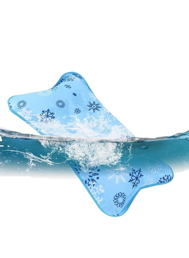 klarako Cooling Pillow, Cool Neck Pillow, Multi Functional Children Adult Waterproof Ice Cooling Cushion Water Pillow Reversible Cool Gel Pillow for Student Office Car Home Travel - Image 1