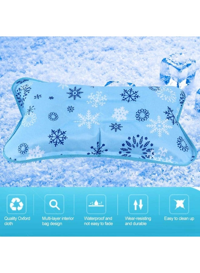 klarako Cooling Pillow, Cool Neck Pillow, Multi Functional Children Adult Waterproof Ice Cooling Cushion Water Pillow Reversible Cool Gel Pillow for Student Office Car Home Travel - Image 3