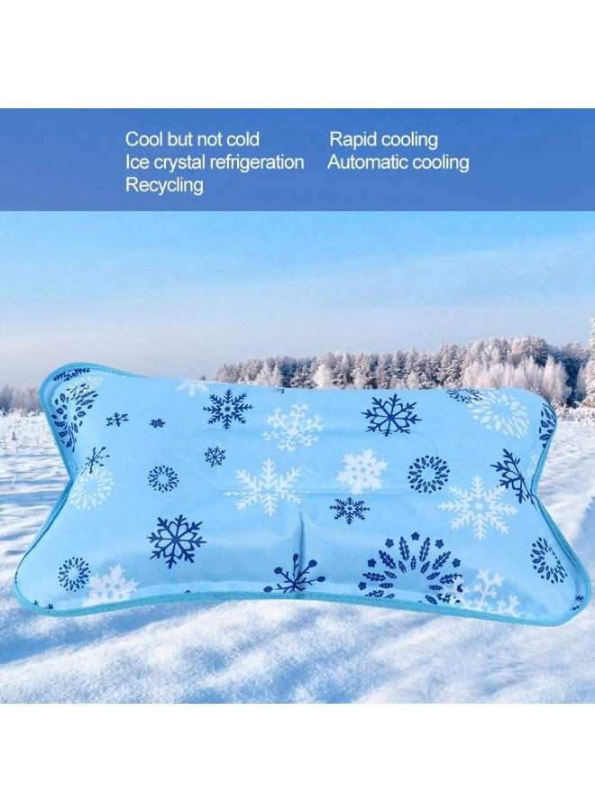 klarako Cooling Pillow, Cool Neck Pillow, Multi Functional Children Adult Waterproof Ice Cooling Cushion Water Pillow Reversible Cool Gel Pillow for Student Office Car Home Travel - Image 4