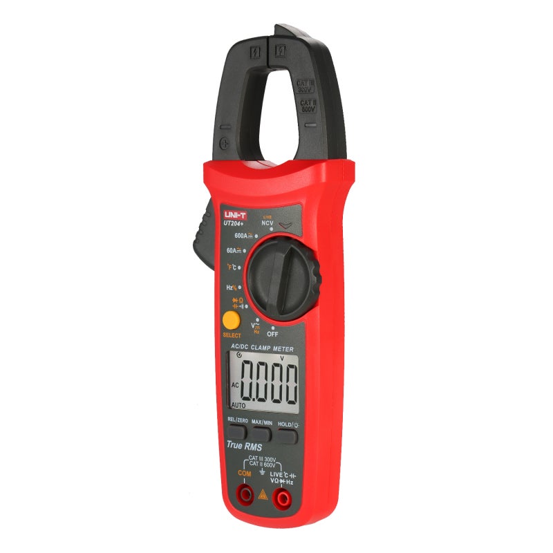 Multifunctional Clamp Meter: 28mm Jaw Opening, Backlight Display, Data Hold - 600A AC/DC Current, 600V AC/DC Voltage Measurement for Electrical Testing & Circuit Maintenance - Image 4