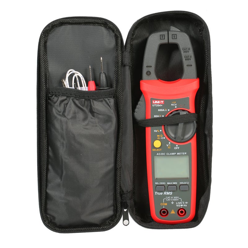 Multifunctional Clamp Meter: 28mm Jaw Opening, Backlight Display, Data Hold - 600A AC/DC Current, 600V AC/DC Voltage Measurement for Electrical Testing & Circuit Maintenance - Image 3