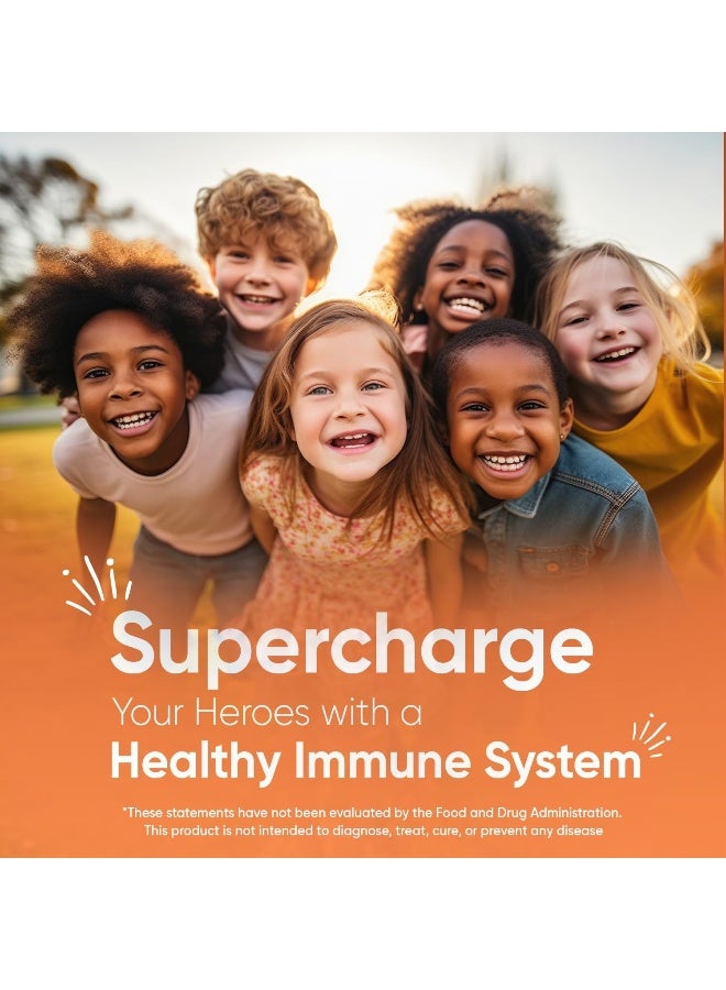 maxmedix Multivitamin Gummies for Kids - Raspberry & Orange - 120 Count - Image 4