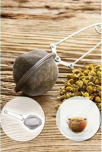 Favori Mutfak Favori Kitchen Scissor Shaped Herbal Tea Brewing Strainer with Tongs