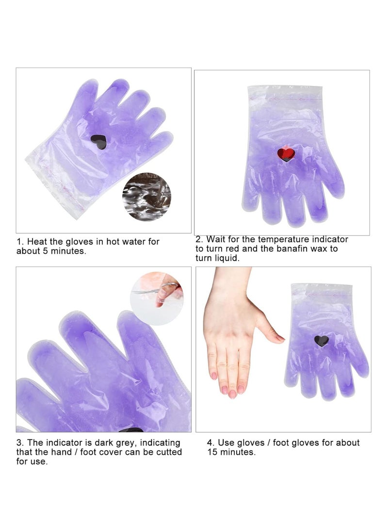 brunson - Paraffin Wax Gloves for Hand Manicure Nourishing Gloves Paraffin Wax For Moisturizing Hydrating Hands Scented Disposable Microwaveable Thermal Therapy Soft Smooth Deeply Hydrates Wax Therapy - Image 1