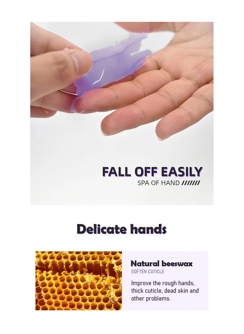 brunson - Paraffin Wax Gloves for Hand Manicure Nourishing Gloves Paraffin Wax For Moisturizing Hydrating Hands Scented Disposable Microwaveable Thermal Therapy Soft Smooth Deeply Hydrates Wax Therapy - Image 1
