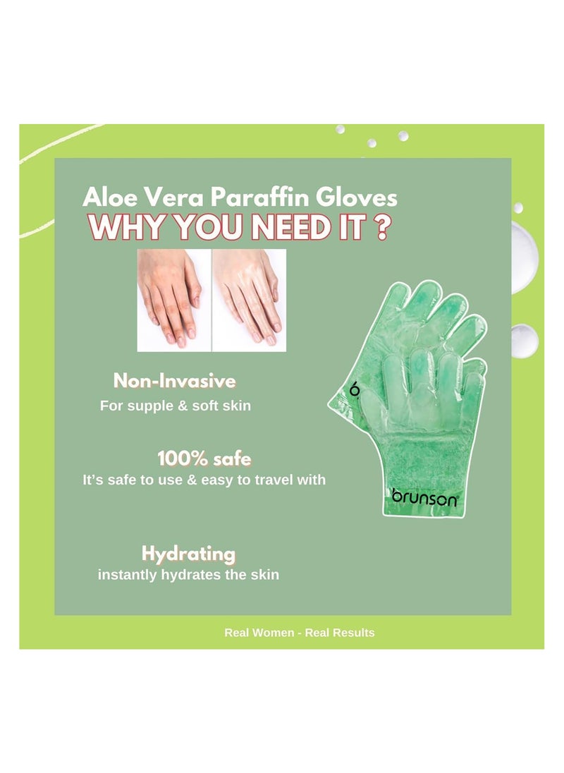 brunson - Paraffin Wax Gloves for Hand Manicure Nourishing Gloves Paraffin Wax For Moisturizing Hydrating Hands Scented Disposable Microwaveable Thermal Therapy Soft Smooth Deeply Hydrates Wax Therapy - Image 1