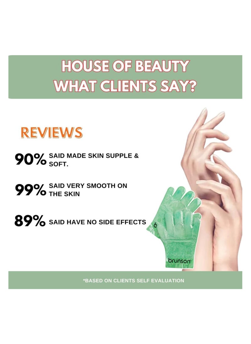 brunson - Paraffin Wax Gloves for Hand Manicure Nourishing Gloves Paraffin Wax For Moisturizing Hydrating Hands Scented Disposable Microwaveable Thermal Therapy Soft Smooth Deeply Hydrates Wax Therapy - Image 1
