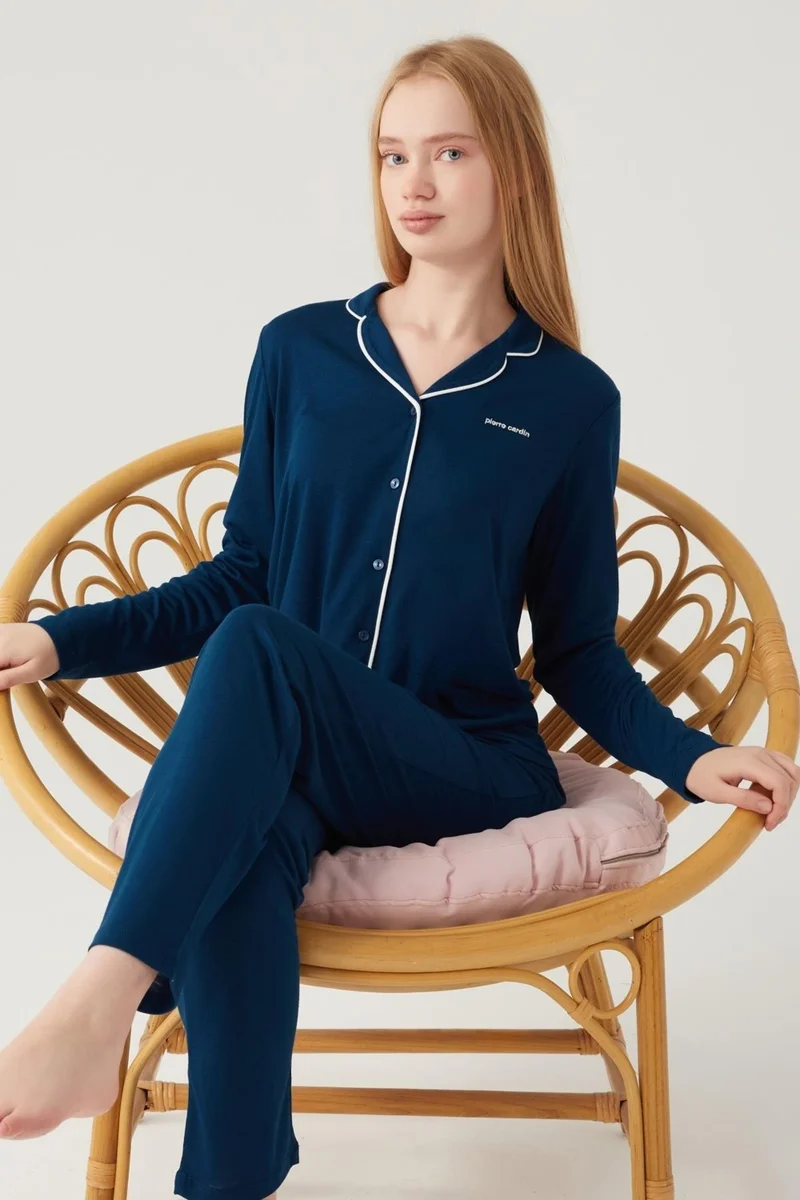 pierre cardin Women's Pajama Set, Buttoned Pajama Set, Boxed Delivery,