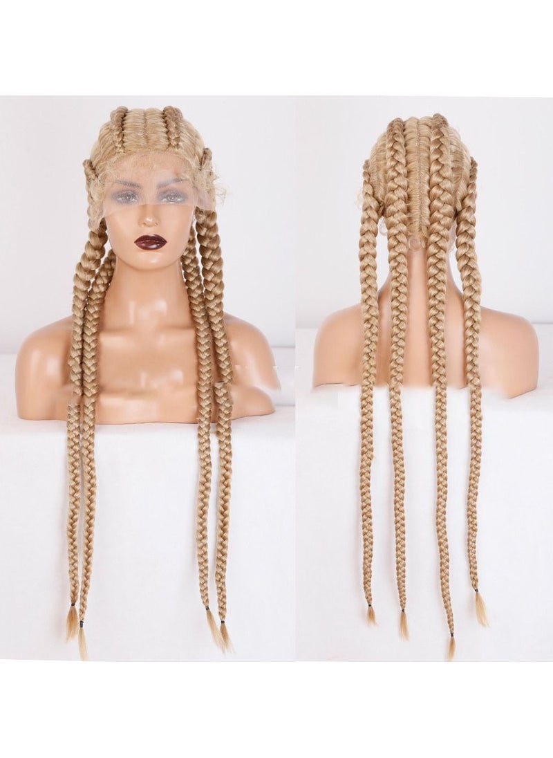Estelle - European And American Wigs New Wig Four Strand Dirty Braids Realistic Braids Headgear Natural Doll Hair Color No 27613 - Image 1