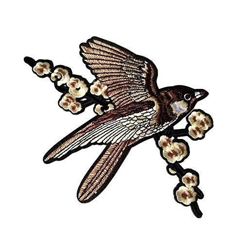 FEEPOP Noble Bird Embroidered Patches Iron on Sewing Parches for Clothes Applique Embroidery DIY Supplies Crafts Sticker 1Pair - Image 5