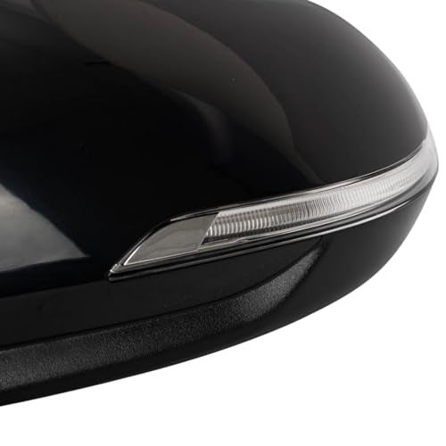 TRQ Driver Side Power Heated Mirror Smooth Black Paint to Match Compatible with 2018 Kia Rio KI1320219 - Image 4