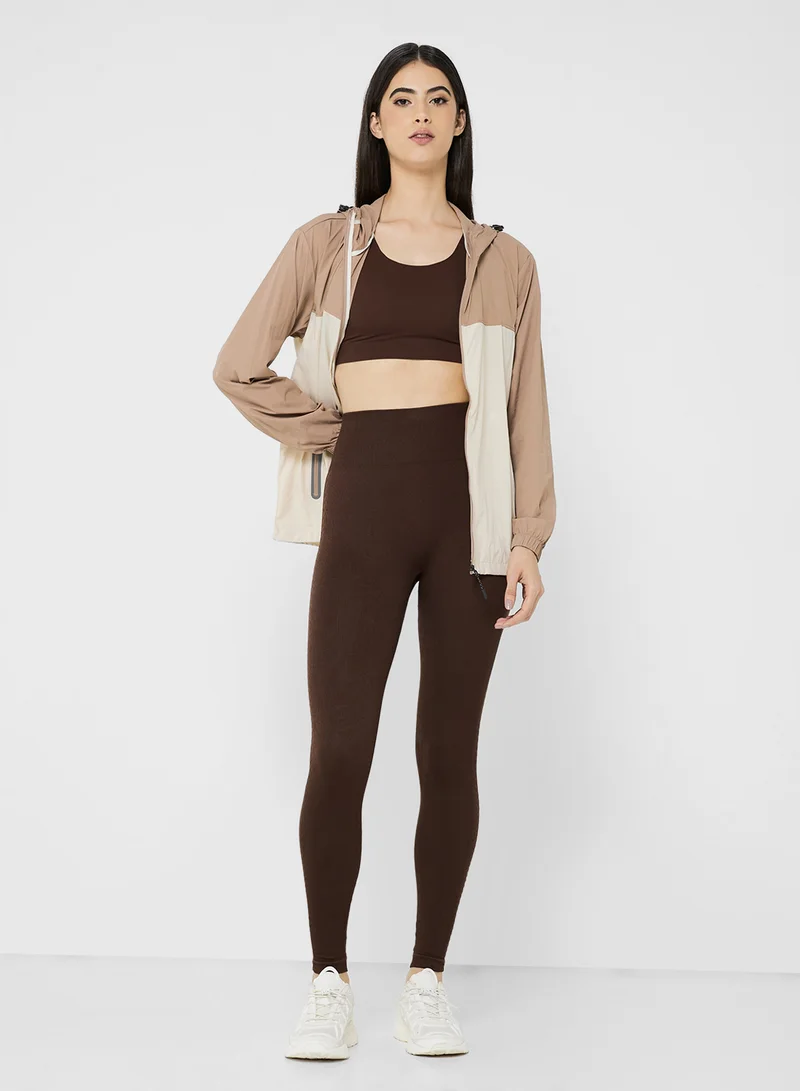 فورورد High Rise Ribbed Leggings
