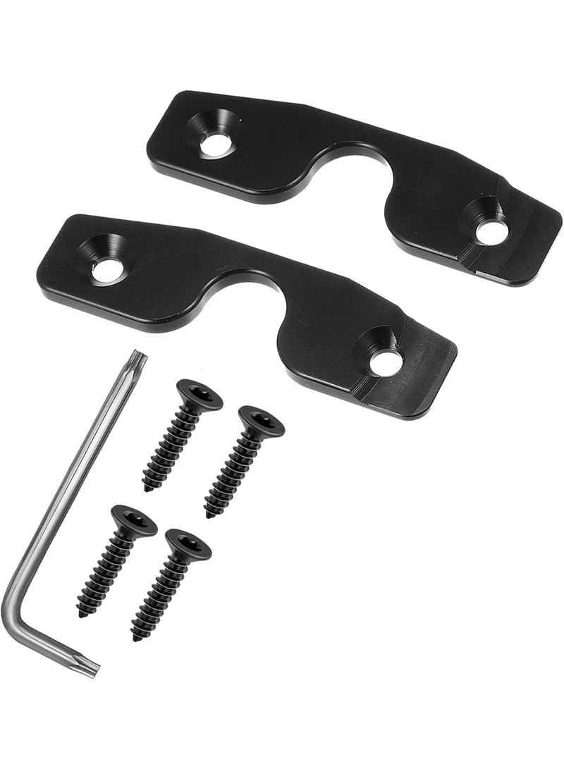 SOLARAE Sun Visor Repair Kit for Jeep, Aluminum Alloy Sun Visor Replacement, Heavy Duty Sun Visor Clip for Restores Vehicle Sagging Sun Visor, Compatible with Jeep Wrangler JK, JL, JT Gladiator 2018-2022 - Image 1