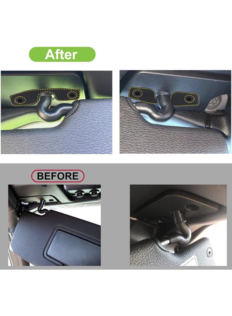 SOLARAE Sun Visor Repair Kit for Jeep, Aluminum Alloy Sun Visor Replacement, Heavy Duty Sun Visor Clip for Restores Vehicle Sagging Sun Visor, Compatible with Jeep Wrangler JK, JL, JT Gladiator 2018-2022 - Image 5