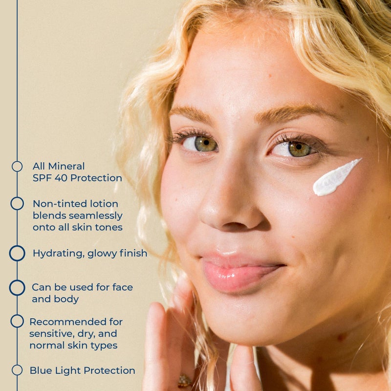 COTZ Sensitive Non-Tinted Zinc Oxide Mineral Sunscreen for Body and Face; Broad Spectrum SPF 40; 3.5 oz / 100 g - Image 4