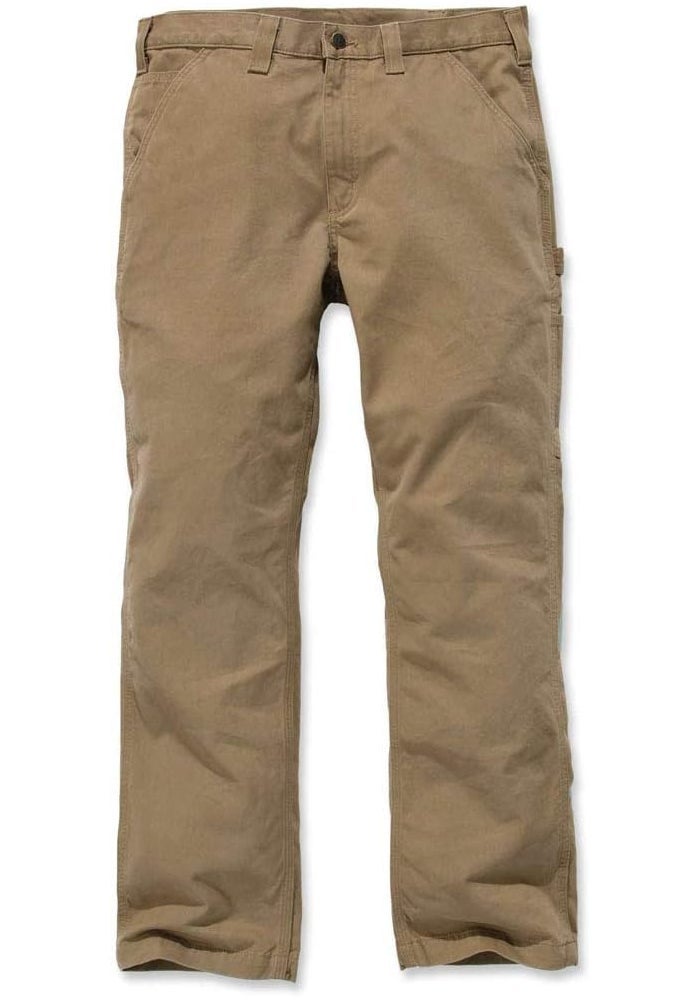 Carhartt Men's Washed Twill Dungaree Pants - Relaxed Fit in Dark Khaki - Image 4